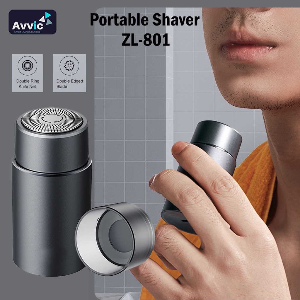 FLAWLBSS ZL-801 Alat Cukur Elektrik Portable Mini Beard Shaver Alat Cukur Jenggot Rechargeable