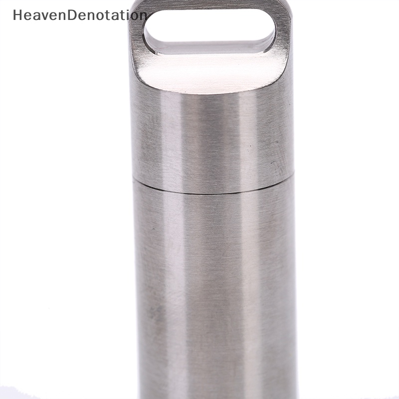 [HeavenDenotation] Botol Segel Kapsul Tahan Air Outdoor Survival Pill Box Container Pil HDV