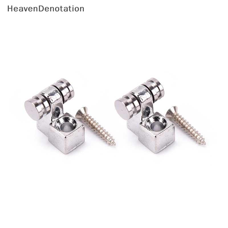 [HeavenDenotation] 2pcs Roller String Followers Moung Tree Guide Untuk Gitar Elektrik silver HDV