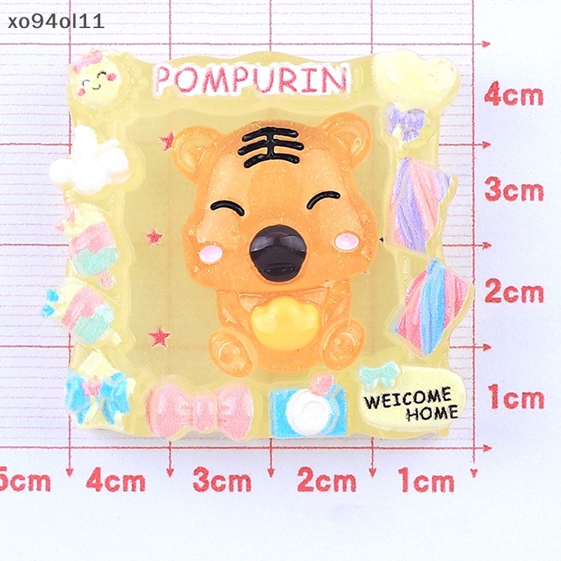 Xo 1Pc Bercahaya Bingkai Foto Ornamen Mini Kartun Hewan Sayuran Boneka Mikro Lanskap Dekorasi Rumah Boneka Miniatur Mainan OL