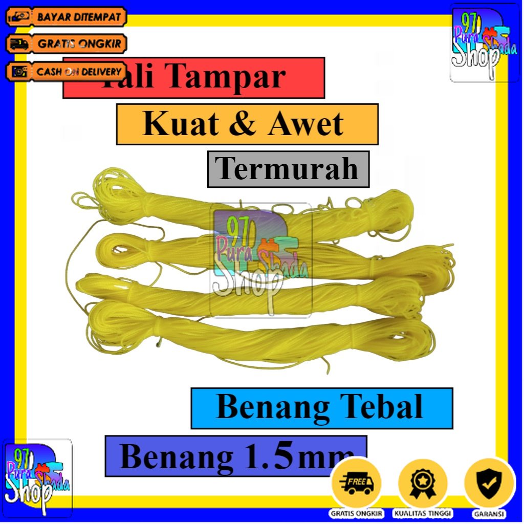 

SEA GULL tali tampar serbaguna, tali tampar bangunan, tali tampar 1mm per 1pcs (50meter)