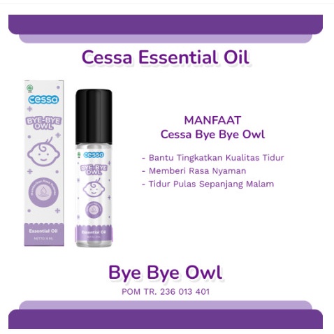 CESSA BABY ESENTIAL OIL UNGU BABY BYE OWL