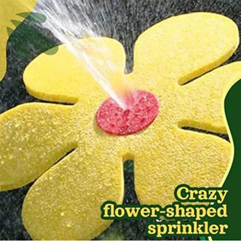 360° Rotatable Sunflower Shaped Sprinkler Great Water Flow Lawn Sprinkling Spouts Cute Dancing Irrigating Nozzle Alat Siram Hias Taman Sistem Irigasi Pertanian Efisien