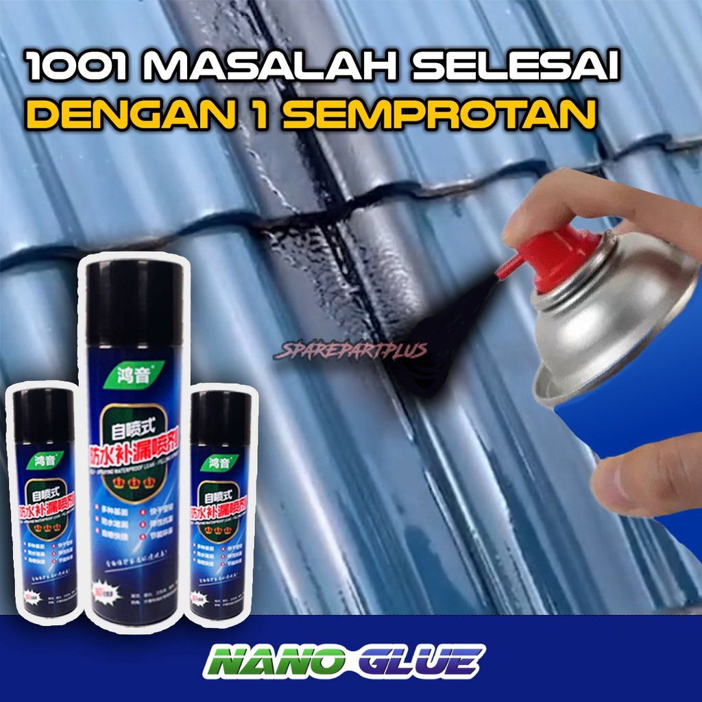 NANOGLUE LEM AJAIB SEMPROT, SEMPROTAN LEM, PILOK, GLUESPRAY, TAMBAL BOCOR ASLI DARI JEPANG