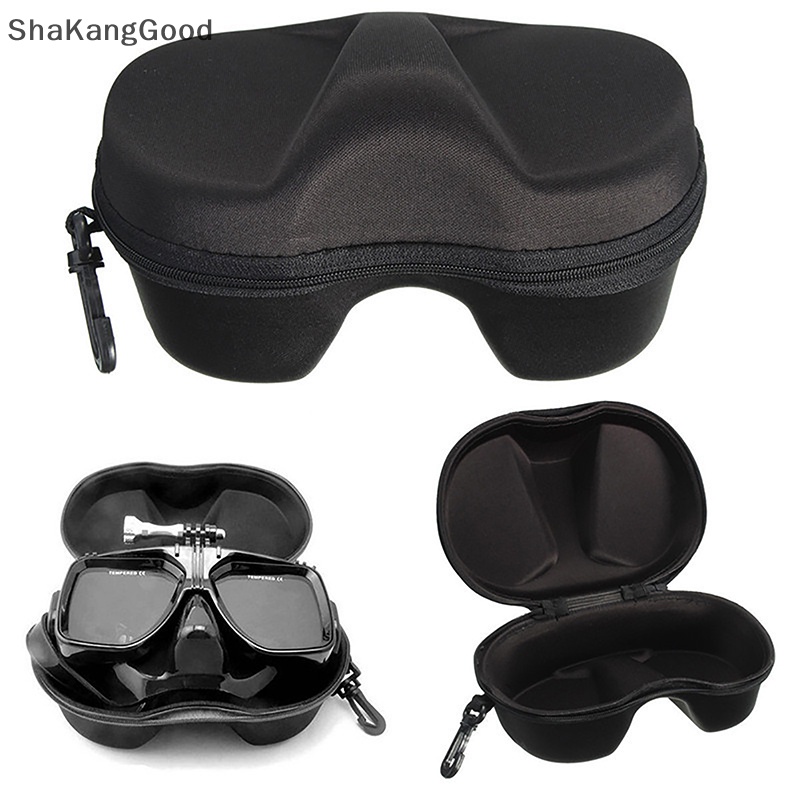 Kotak Penyimpanan Kacamata Selam Selip Scuba Snorkeling Set Penutup Wajah Snorkel Zipper Case SKK