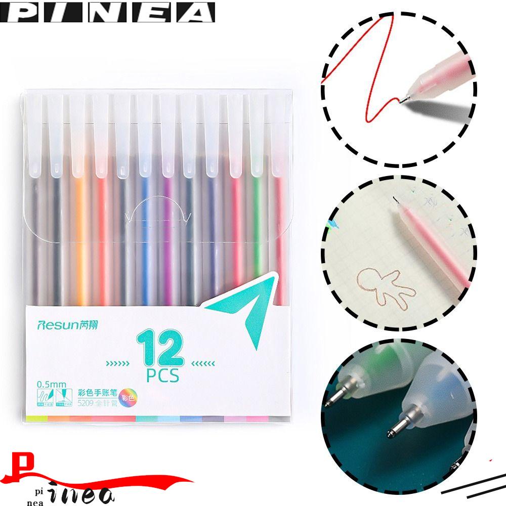 Nanas 12PCS /Set Stabilo Pen Set Good-looking Perlengkapan Kantor Sekolah Menggambar Alat Tulis Perawatan Mata Pena Netral