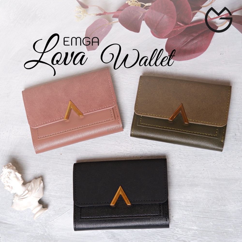 Dompet Wanita Terbaru Korea Bahan Leather Tebal Mewah Elegant