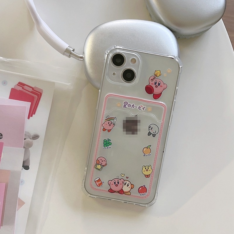 Card Case Kirby Super Star Soft Case HP iP iPhone 14 13 12 11 Pro X XS XR Max 7 8 + Plus FTD Casing Apple