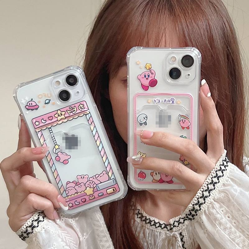 Card Case Kirby Super Star Soft Case HP iP iPhone 14 13 12 11 Pro X XS XR Max 7 8 + Plus FTD Casing Apple