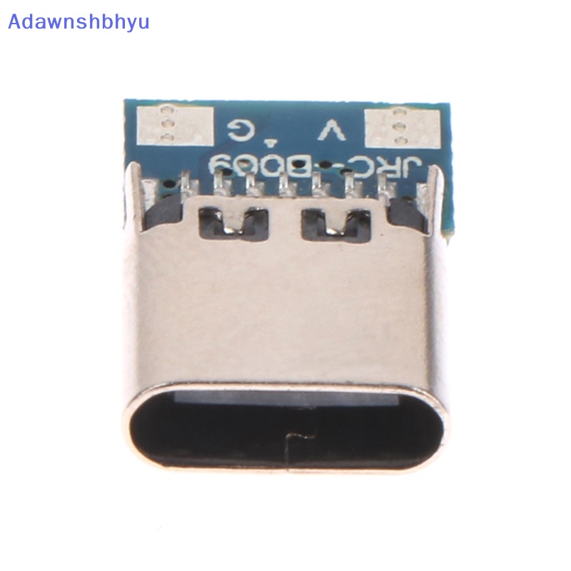 Adhyu Konektor USB 3.1 Tipe C 14pin Female Socket Wadah Antarmuka Pengisian Cepat USB Connector ID