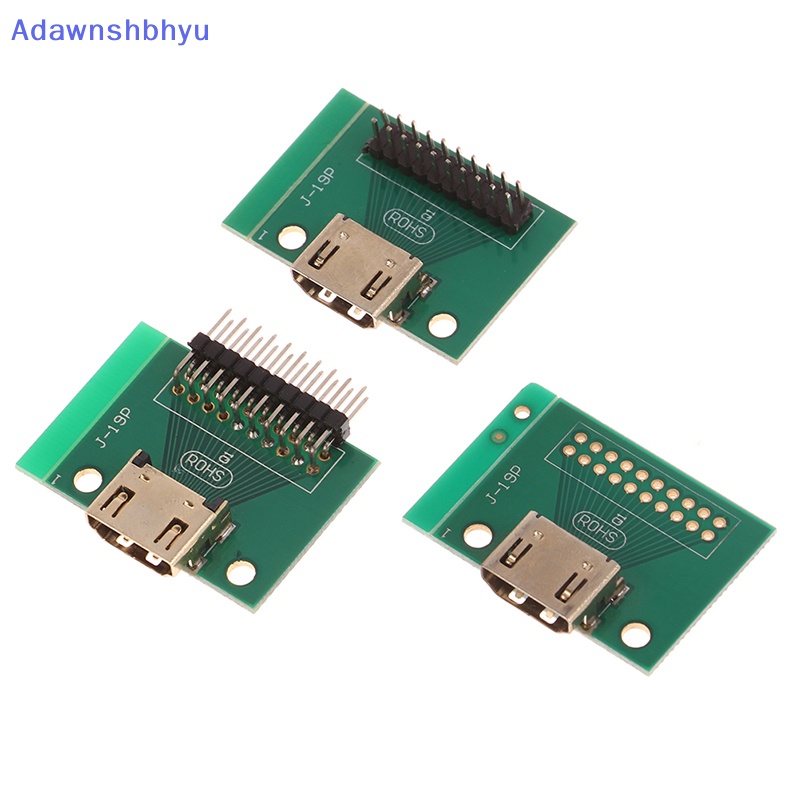 Adhyu Kompatibel Dengan HDMI 19Pin test Socket Jack 19Pin Adapter test Board Dengan PCB Board ID