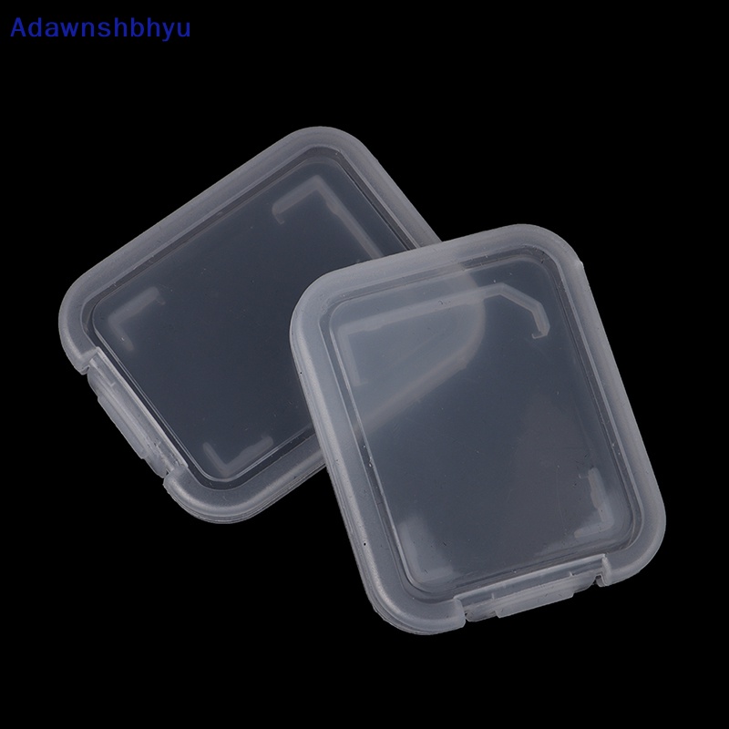 Adhyu 10PCs Transparan Standar SD SDHC Memory Card Case Holder Box Kotak Penyimpanan ID