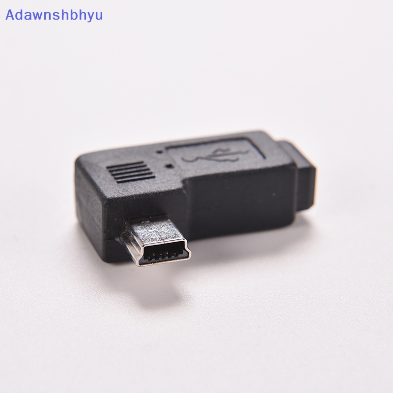 Adhyu Hitam USB 2.0 Mini 5pin Male to Female Sudut Kanan Konektor Adaptor 90derajat ID