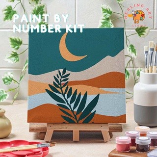 

Painting by number kit canvas 20x20 alat melukis art set painting kit - 15x15
