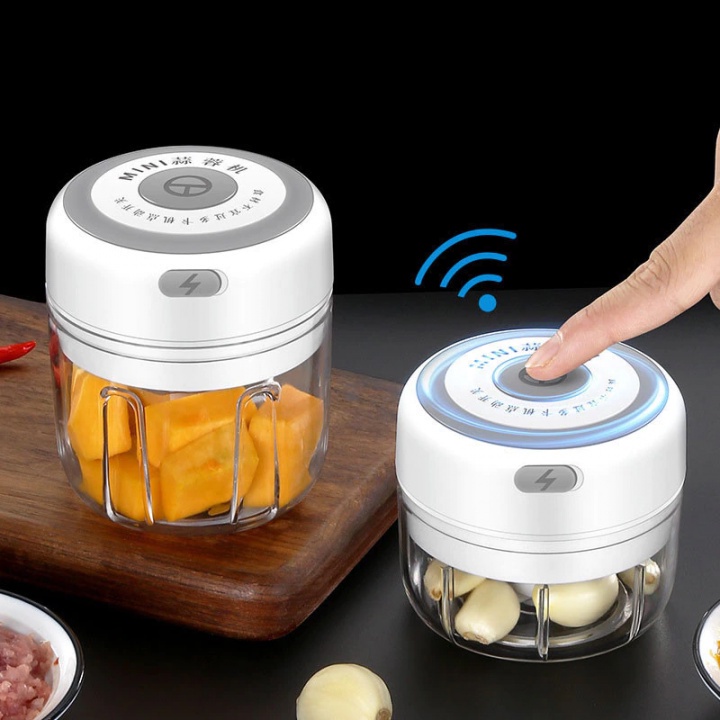 B6 Mini USB Electric Garlic Chopper-Penghalus Bumbu Dapur Elektrik 250ml