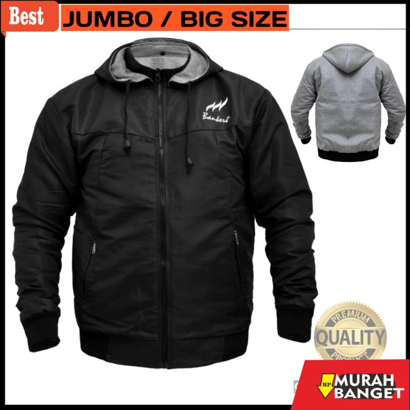 Jaket parasut pria terbaru- Jaket Parasut Bolak Balik Jumbo Big Size L-XXXL Pria Dewasa Terbaru Orig