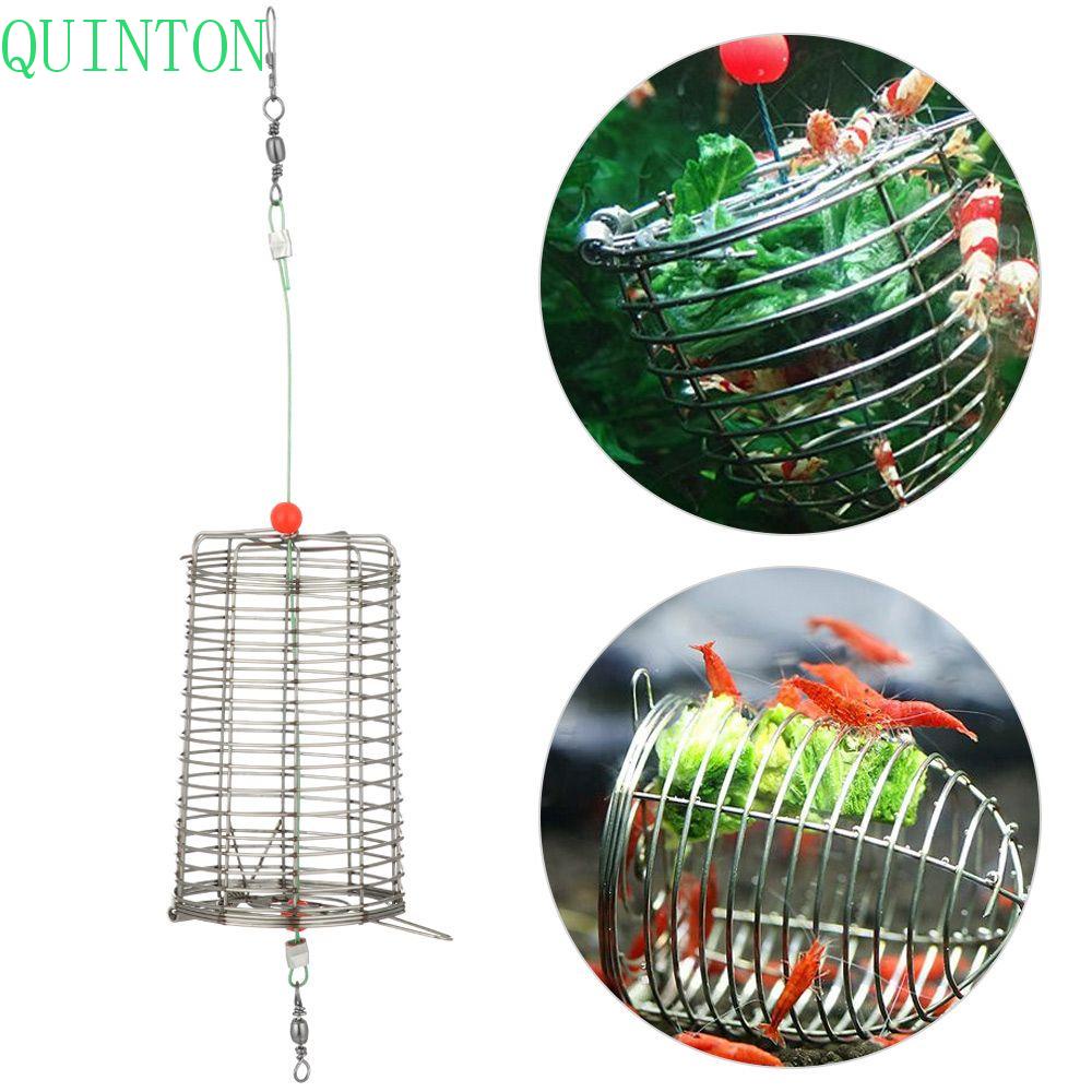 Quinton Memancing Umpan Kandang 1 Pc Aquarium Udang Menangkap Pemegang Ikan Mengambang Makanan Aksesoris Memancing Feeder Holder Fishing Lure Cage