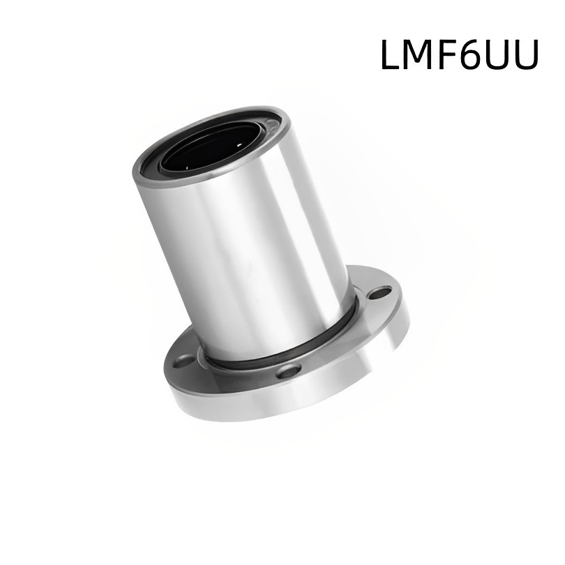 Lmf6 /8 /10 /12 /16UU Flange Bulat Linear Ball Bearing Baja Alloy