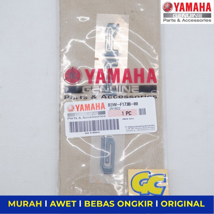 Emblem 3D Yamaha Gear 125 Original - Sparepart Sperpart Spare Part Motor Yamaha Aerox Fazzio Filano 
