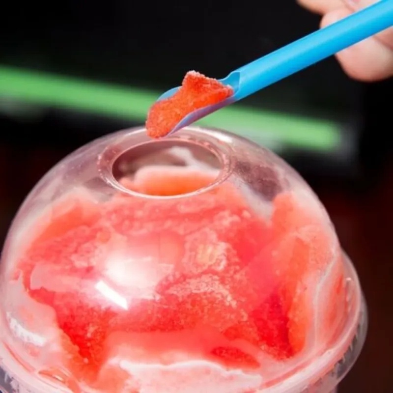 100 Pcs Sekali Pakai Milkshake Smoothie Sendok Sedotan Plastik Warna-Warni Bisa Dicuci Minum Minuman Sedotan Pesta Aksesoris Dapur