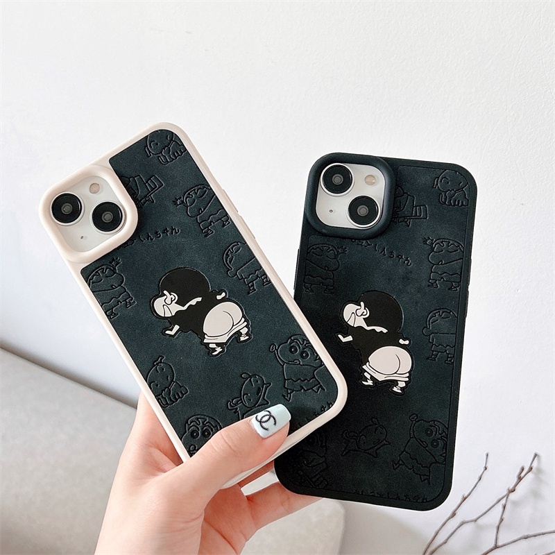 IPHONE Cover Telepon Kulit Imitasi Deluxe Cocok Untuk Iphone14 13 12 11 Pro Max Laser Karakter Kartun Anime Soft Case Casing Belakang Motif 3D