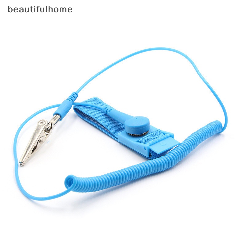 {beautifulhome} Kabel Debit Tali Pergelangan Tangan ESD Anti Statis Untuk Alat Kerja Reparasi Elektronik.