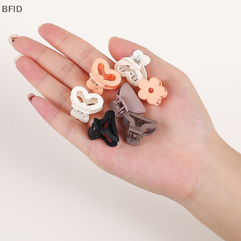 [BFID] 1set Fashion Morandi Frosted Cakar Rambut Kecil Untuk Wanita Mini Barrette Hair Clip Gadis Kreatif Hairclip Lucu Hairpin Hiasan Kepala [ID]