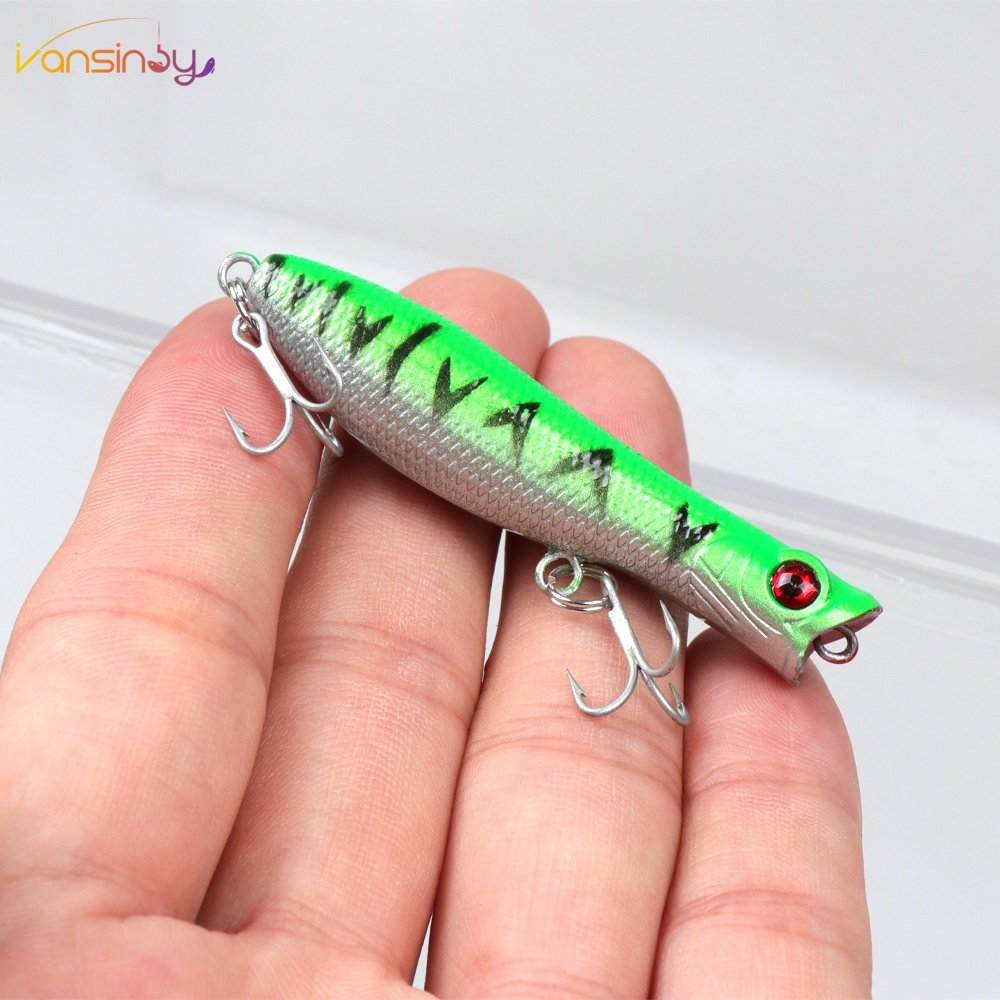 Fishing LureTopwater 6cm/5g Popper Air Asin Umpan Popper Keras Untuk Air Asin Air Tawar