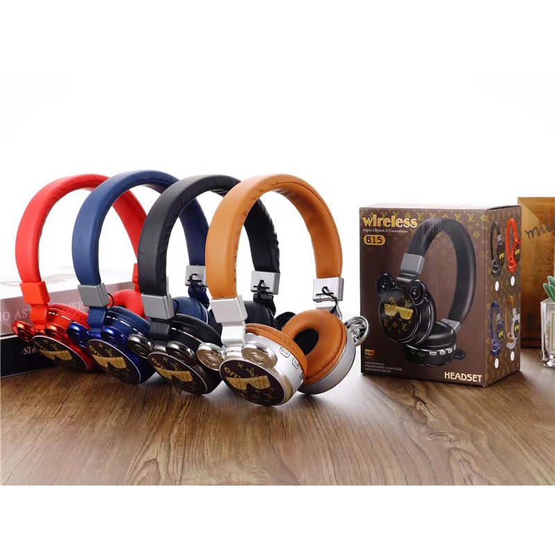 HEADPHONE  BLUETOOTH WIRELESS SERI B15 SUPREME GOOD QUALITY