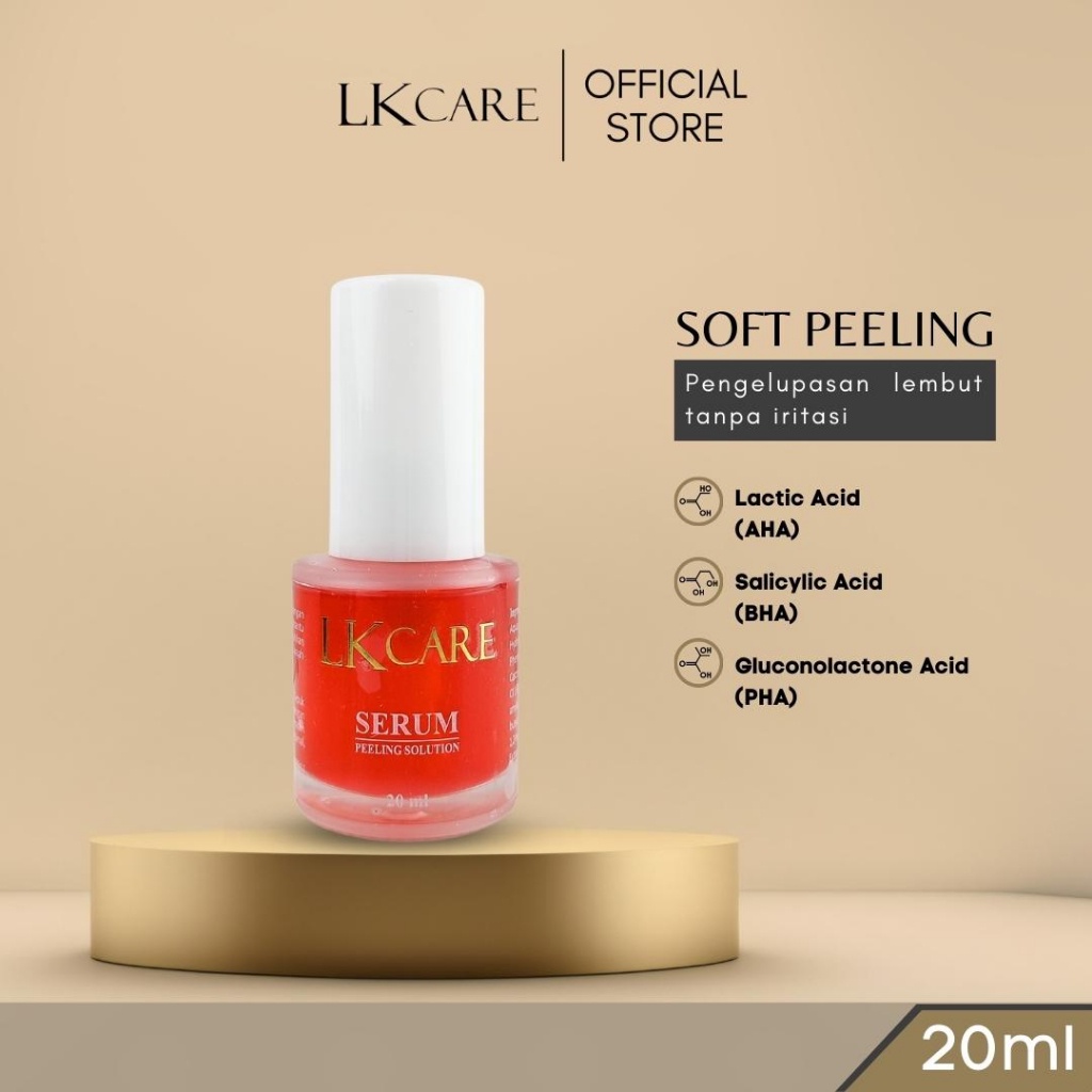 Serum Peeling Solution LKCare 20ml Serum Mengangkat Sel Kulit Mati Tumpas Komedo dan Memperbaiki Tekstur Wajah