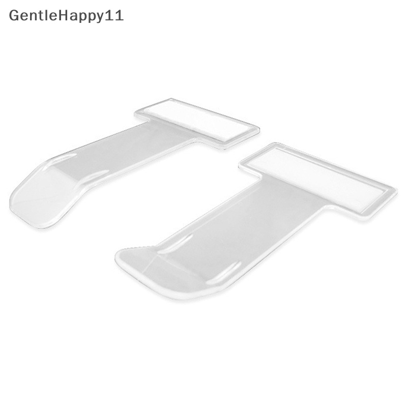 Gentlehappy 2pcs Transparan Kwitansi Tiket Parkir Kendaraan Mobil Kartu Izin Klip Stiker Kaca Depan Plastik Universal Aksesoris Mobil id