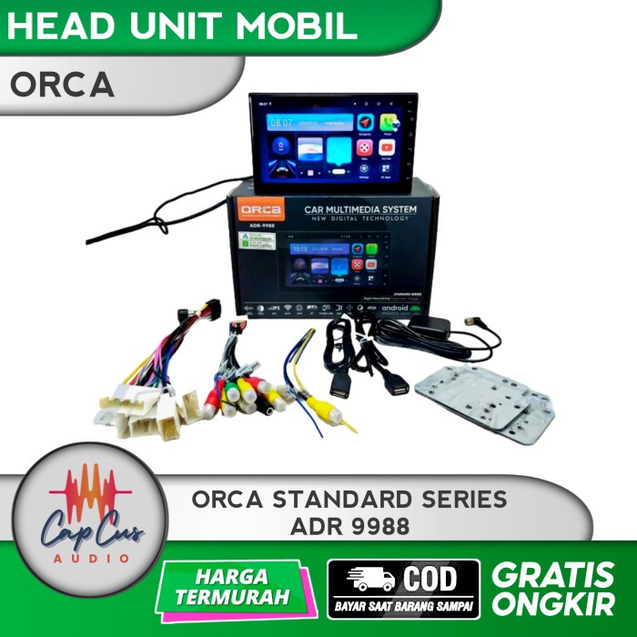 HEAD UNIT ANDROID 9 & 10 INCH ORCA - ORCA ADR 9988 NEW STANDARD SERIES - 7" RAM 2/32 GB TERMURAH