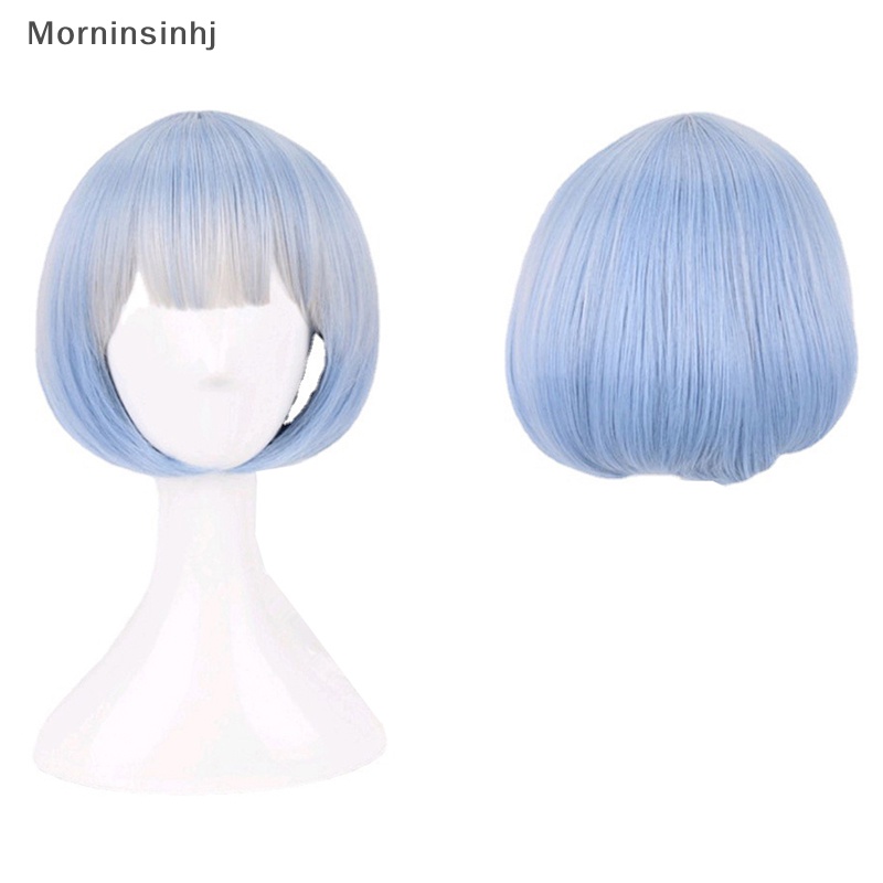 Mornin REM Cosplay Wig Atau RAM Cosplay Wig Re:Zero Starg Life In Another World Costume Play Kostum Halloween id