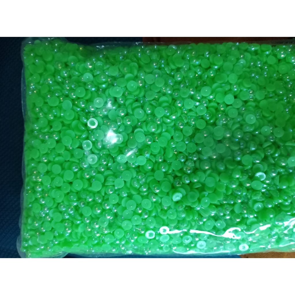 Mutiara Belah 3mm per 250pcs, Half Pearl, Henna, Nail