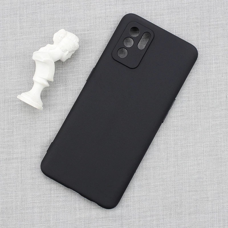 P/B- CASING SOFTCASE COVER OPPO A17/A17K/OPPO RENO 6 4G RENO 6 PRO PREMIUM BLACK MATTE CASE ORI 1.5MM CAMERA PROTECTOR