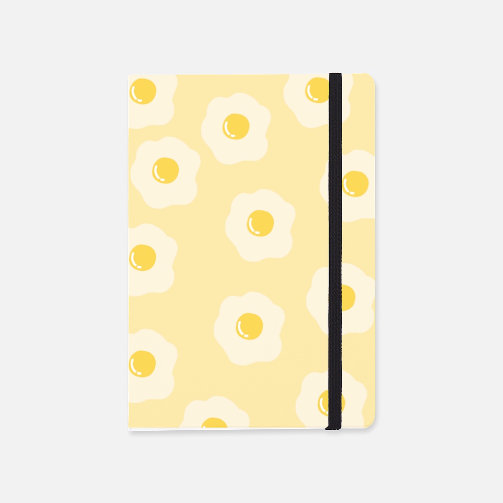 

Soft Cover Notebook lucu dengan motif telur mata sapi