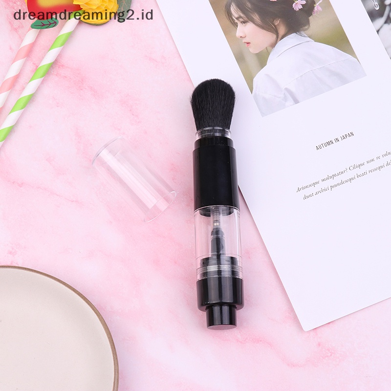 (drea) Kuas Bedak Isi Ulang Makeup Brush Makeup Bubuk Kosmetik Serat Artificial //