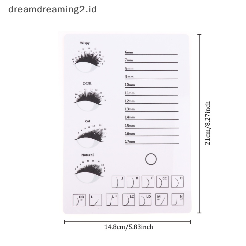 (drea) 1pc Acrylic Eyelash Holder Pallet Eyelash Extension Lem Pallet Tempat Bulu Mata //