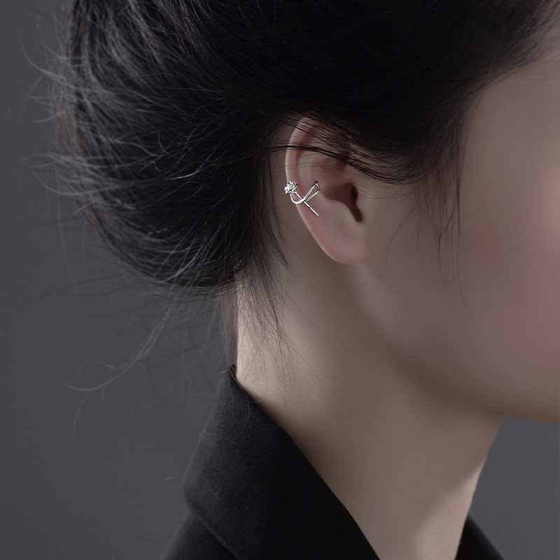 Anting Geometris Bunga Bahan Alloy Korea Untuk Anak Perempuan