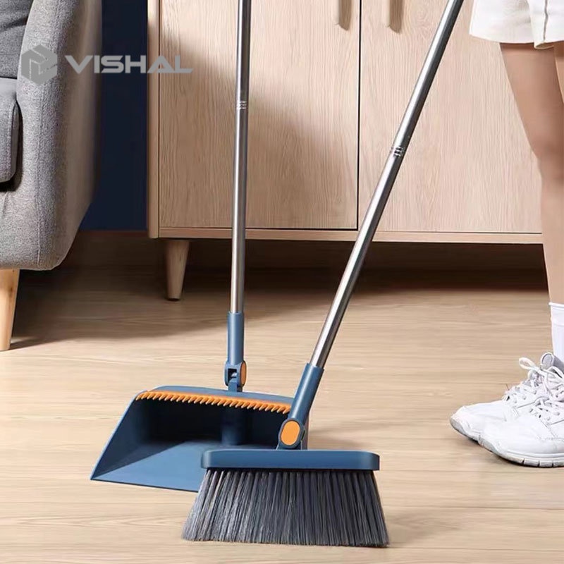 VISHAL Set Sapu Pengki Lipat Alat Pembersih / Sapu Pengki Set VS-901