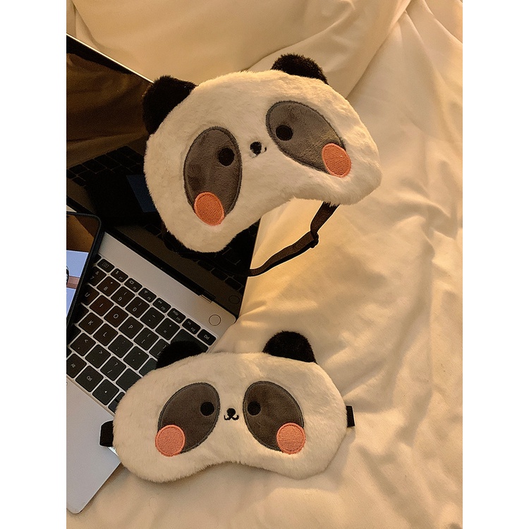 Official Eye Mask Tidur Pemadaman Tidur Es Tidur Masker Mata Masker Mata Anak-Anak Lucu Tidur Khusus Pria dan Wanita Panda Lucu