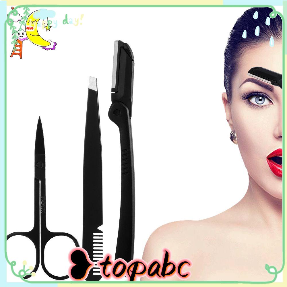 TOP Gunting Makeup Bulat Titik Kepala Lengkung Pedicure Alis clipper Trimming Hair Remove Tools