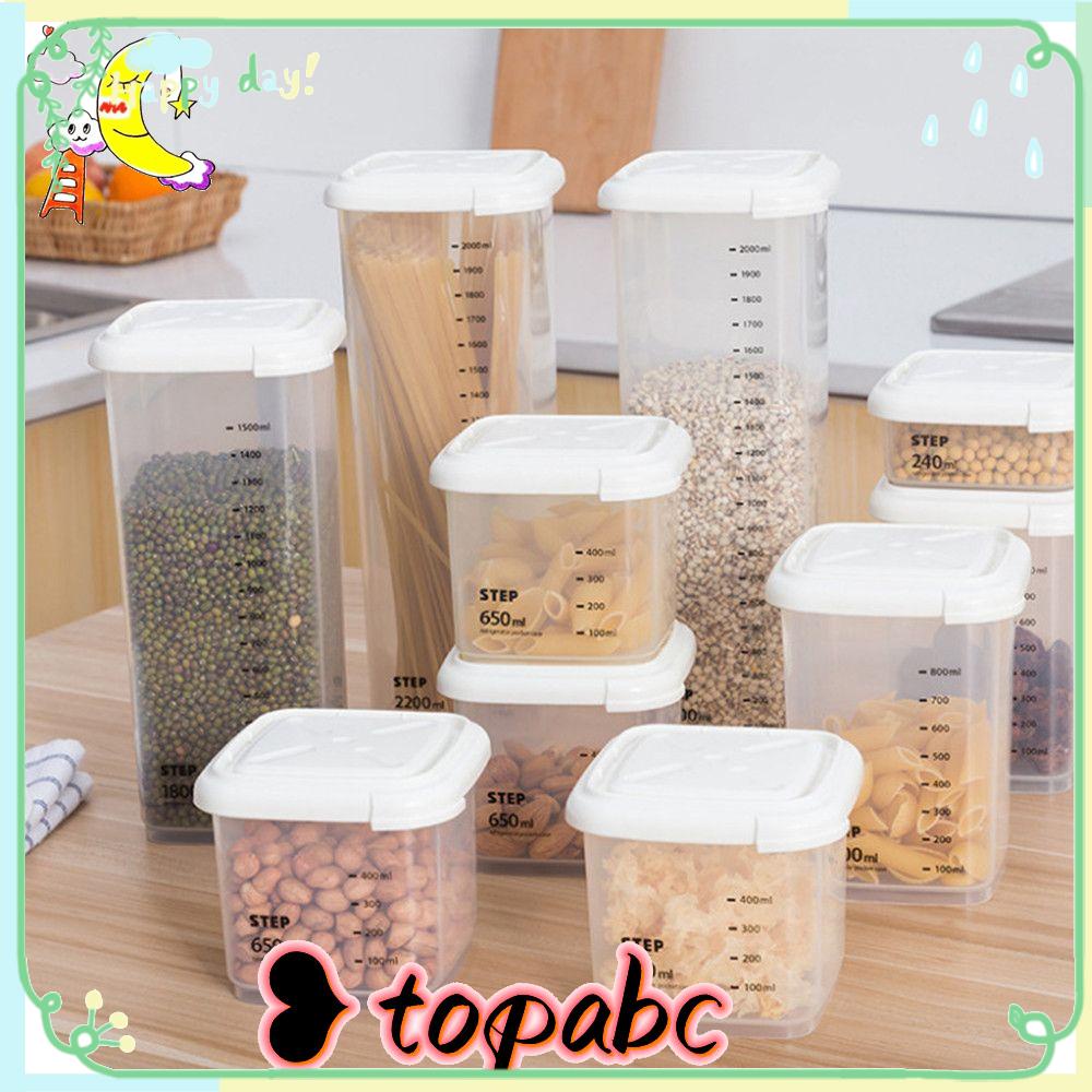 TOP Sealed Can Kotak Penyimpanan Perlengkapan Dapur Kering Kedap Udara Kontainer Makanan