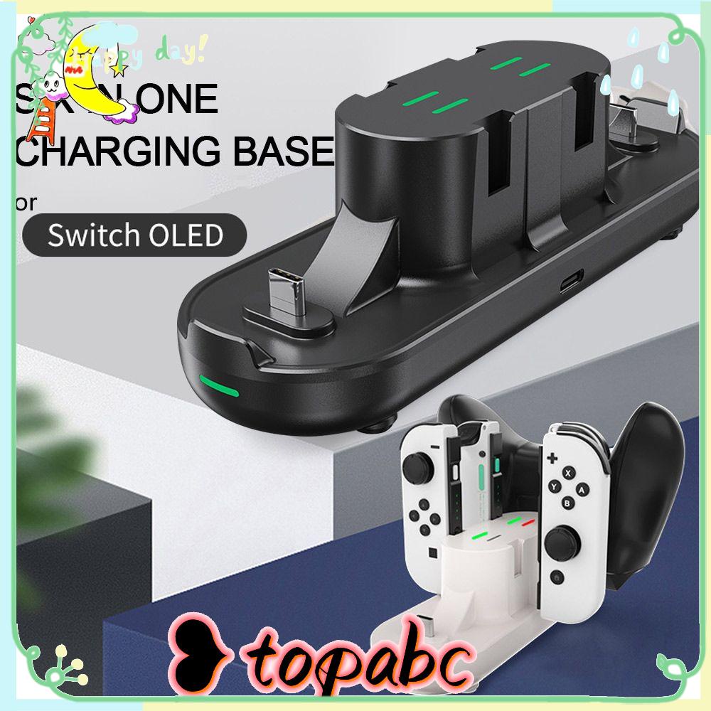 TOP Untuk Nintendo Switch 6in1 Game Controller Charging Type C Jack Charging Dock