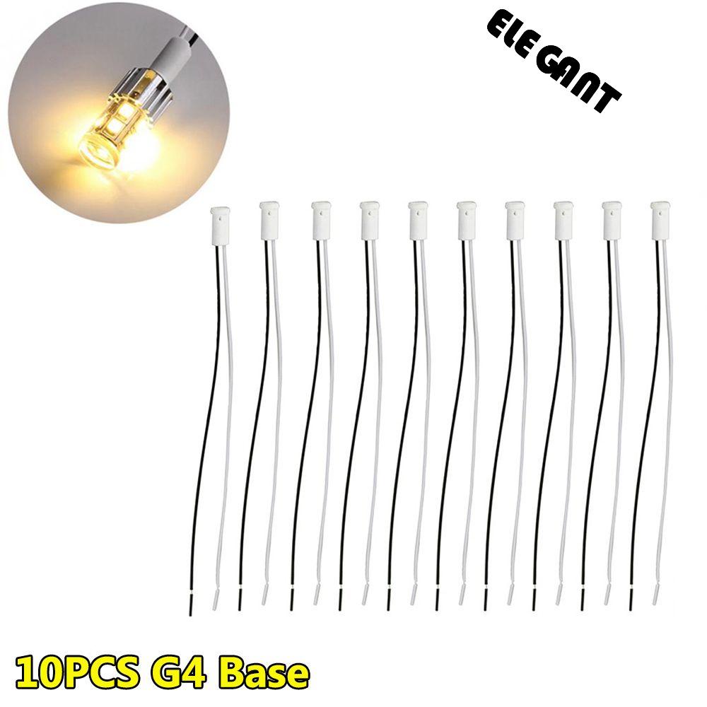 【 ELEGANT 】 Stop Kontak Colokan Panjang 10cm Kabel 250V Keramik Head Wire Connector Konektor Dudukan Lampu