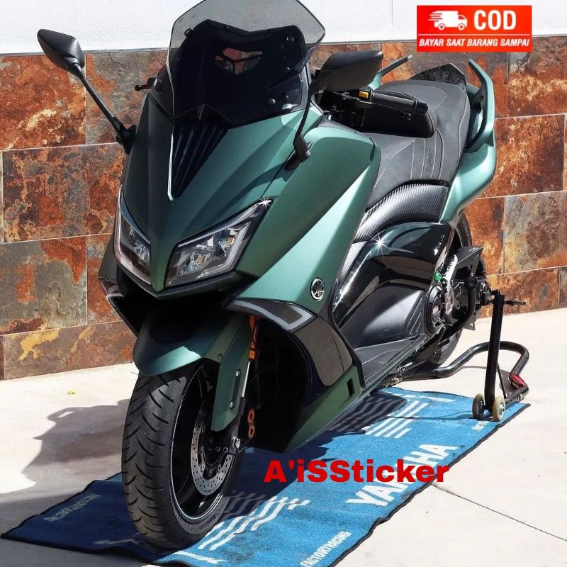 Stiker Skotlet Hijau Army Skotlet Green Army Mettalik Krom Doff Stiker Motor Hijau Tua