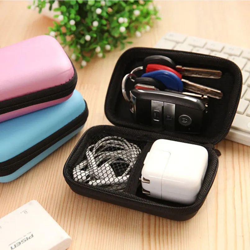 Pouch Earphone Dompet Case Earphone Charger Pouch Lipstik Mini Serbaguna Pouch Earphone