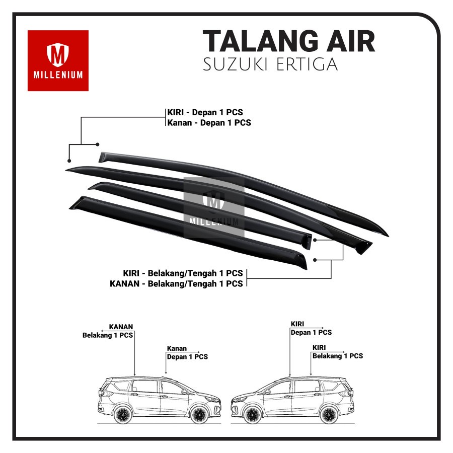 TALANG AIR PINTU MOBIL SUZUKI ERTIGA 2012 - 2016 MODEL SLIM