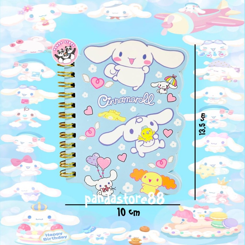 Buku Notes Sanrio Premium Quality Cinnamonroll Kuromi Melody