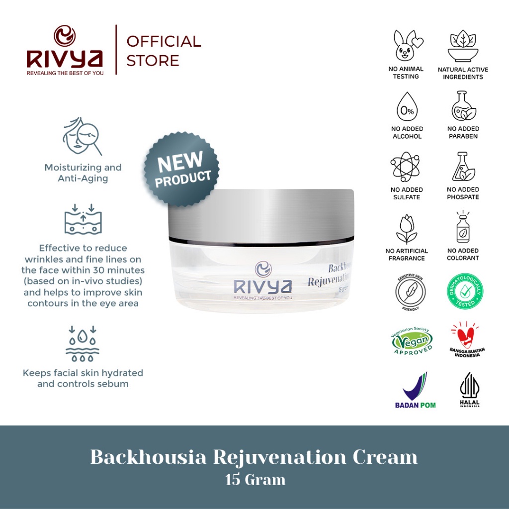 RADYSA - RIVYA Backhousia Rejuvenation Cream 15gr